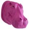 Pink Hippo Head, Fiberglass 1