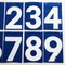 Vintage Gas Station Numbers, Set of 10 4