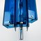 Mid-Century Blue Pendant Lamp from Veca Fontana Arte, Italy, 1960s 9