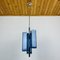Mid-Century Blue Pendant Lamp from Veca Fontana Arte, Italy, 1960s 10