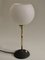 Mid-Century French Table Lamp with White Glass Shade, 1950s 4