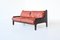Italian Cognac Leather Lounge Sofa by Marco Zanuso for Arflex, 1964 1