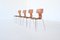 Chaises Hammer 3103 en Teck par Arne Jacobsen pour Fritz Hansen, 1980, Set de 4 12