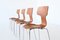 Danish Teak 3103 Hammer Chairs by Arne Jacobsen for Fritz Hansen, 1980, Set of 4, Image 3