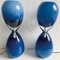 Blaue Tischlampen von Murano Glas, 2er Set 5
