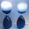 Blaue Tischlampen von Murano Glas, 2er Set 6