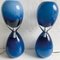 Blue Table Lights from Murano Glass, Set of 2 1