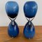 Blaue Tischlampen von Murano Glas, 2er Set 1