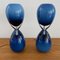 Blaue Tischlampen von Murano Glas, 2er Set 4