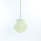 Long Vintage Czech Cream Opaline Ceiling Light by Elektrosvit, 1950s, Image 3