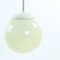 Long Vintage Czech Cream Opaline Ceiling Light by Elektrosvit, 1950s, Image 1