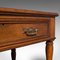 Antique English Oak & Leather Pedestal Desk, 1880 9