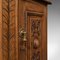 Antique English Light Oak Corner Display Cabinet, 1880 8