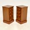 Victorian Style Burr Walnut Bedside Chests, 1950s, Set of 2, Image 9