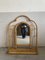 Mid-Century Modern Italian Bamboo Framed Wall Mirror with Shelf. 1970s, Image 5
