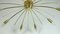 Big Mid-Century Austrian Brass Sputnik Spider Ceiling Lamp by Rupert Nikoll, 1950s 2