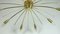 Große österreichische Mid-Century Sputnik Spider Deckenlampe aus Messing von Rupert Nikoll, 1950er 2
