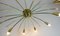 Big Mid-Century Austrian Brass Sputnik Spider Ceiling Lamp by Rupert Nikoll, 1950s 8