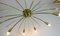 Große österreichische Mid-Century Sputnik Spider Deckenlampe aus Messing von Rupert Nikoll, 1950er 8