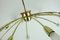 Große österreichische Mid-Century Sputnik Spider Deckenlampe aus Messing von Rupert Nikoll, 1950er 4