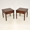 Antique Georgian Style Inlaid Side Tables, Set of 2 7