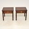 Antique Georgian Style Inlaid Side Tables, Set of 2 1