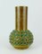 Ockergrüne italienische Mid-Century Vase 1