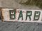 Old Barber Shop Sign, 1940s 2