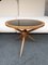 Mid-Century Italian Wood and Opaline Glass Coffee Table by Cesare Lacca, 1950s 1