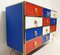 White Red and Blue Chest of Drawers, 1970s 5