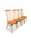 Mid-Century Danish Blonde Wood Spindle Back Chairs, 1960s, Set of 4, Image 2