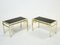 French Brass End Tables by Guy Lefevre for Maison Jansen, 1970s, Set of 2 5