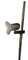 Gilt Chrome Floor Lamp with Two Positional Lights 6