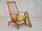 Danish Oak & Wool Rocking Chair, 1970s, Image 8