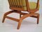 Danish Oak & Wool Rocking Chair, 1970s 5