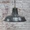 Lámpara colgante belga industrial vintage esmaltada en negro, Imagen 5