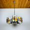 Mid-Century Amber Murano Chandelier by Toni Zuccheri for Mazzega, Italy, 1970s 1