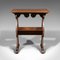 Antique English Oak Readers Stand or Side Table, 1910, Image 6