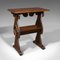 Antique English Oak Readers Stand or Side Table, 1910 2