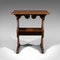 Antique English Oak Readers Stand or Side Table, 1910, Image 1