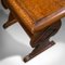 Antique English Oak Readers Stand or Side Table, 1910, Image 9