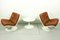 Vintage Leather F976 Lounge Chairs by Geoffrey Harcourt and Matching Small Coffee Table by Pierre Paulin for Artifort, 1970s, Set of 2 7