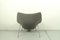 Vintage Oyster Chair in Grey Ploeg Fabric by Pierre Paulin for Artifort Kvadrat 9