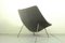 Vintage Oyster Chair in Grey Ploeg Fabric by Pierre Paulin for Artifort Kvadrat 3