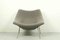 Vintage Oyster Chair in Grey Ploeg Fabric by Pierre Paulin for Artifort Kvadrat, Image 1