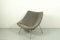 Vintage Oyster Chair in Grey Ploeg Fabric by Pierre Paulin for Artifort Kvadrat 5
