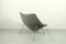 Vintage Oyster Chair in Grey Ploeg Fabric by Pierre Paulin for Artifort Kvadrat 7