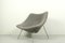 Vintage Oyster Chair in Grey Ploeg Fabric by Pierre Paulin for Artifort Kvadrat, Image 2
