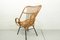 Metal and Rattan Terrace or Lounge Chair from Rohé Noordwolde, 1960s 4