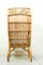 Vintage Mid-Century Rattan Hooded Beach Chair, 1960s 12